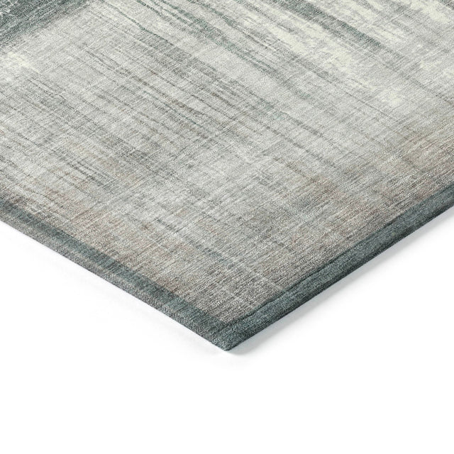 Addison Chantille ACN2118 Abstract Machine Made Transitional Teal Rug