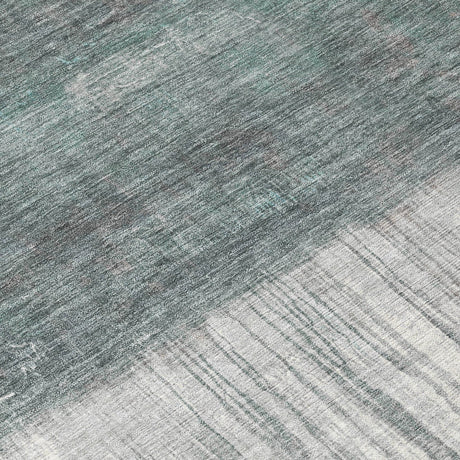 Addison Chantille ACN2118 Abstract Machine Made Transitional Teal Rug