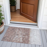 Addison Chantille ACN2119 Abstract Machine Made Transitional Paprika Rug