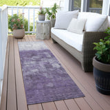 Addison Chantille ACN2119 Abstract Machine Made Transitional Purple Rug