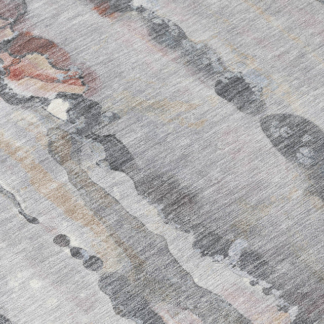 Addison Chantille ACN2120 Abstract Machine Made Transitional Copper Rug