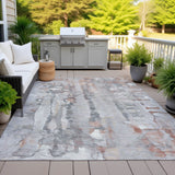 Addison Chantille ACN2120 Abstract Machine Made Transitional Copper Rug