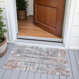 Addison Chantille ACN2120 Abstract Machine Made Transitional Copper Rug