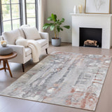 Addison Chantille ACN2120 Abstract Machine Made Transitional Copper Rug