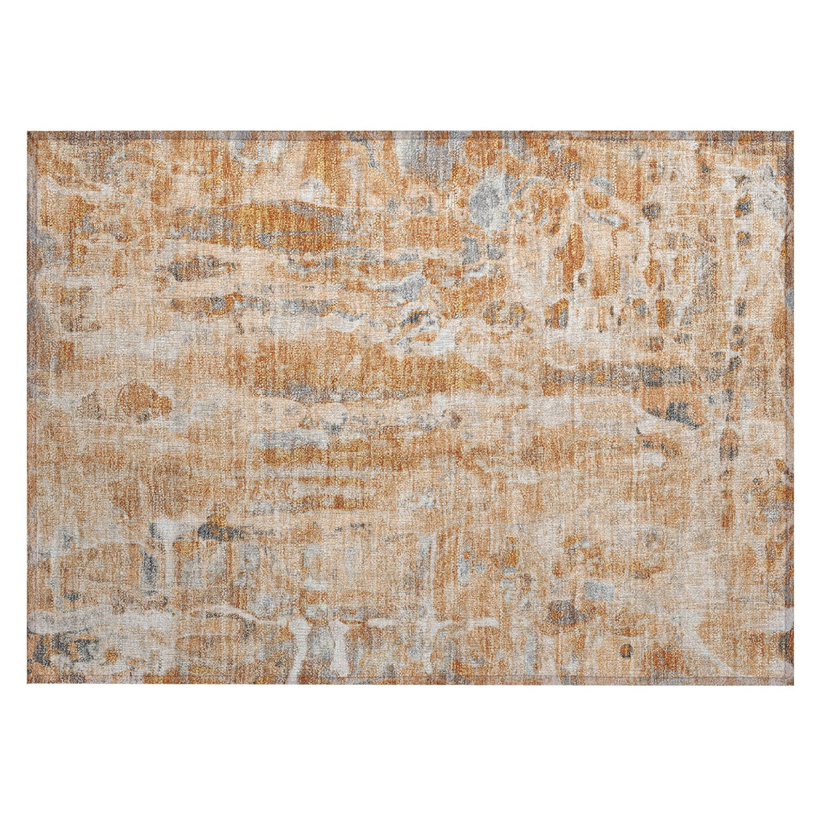 Addison Chantille ACN2120 Abstract Machine Made Transitional Orange Rug