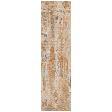 Addison Chantille ACN2120 Abstract Machine Made Transitional Orange Rug
