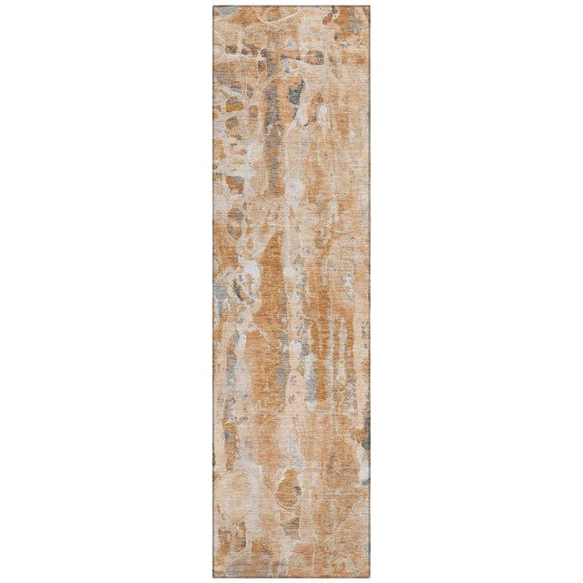 Addison Chantille ACN2120 Abstract Machine Made Transitional Orange Rug