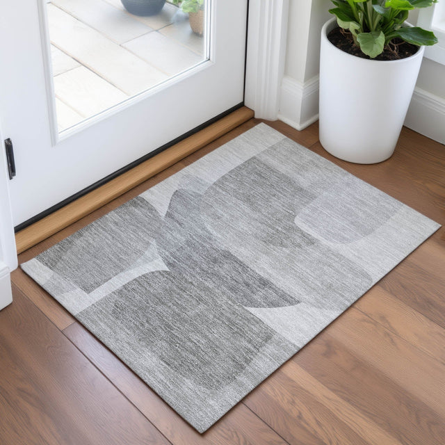 Addison Chantille ACN2121 Blocks Machine Made Transitional Linen Rug