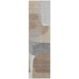 Addison Chantille ACN2121 Blocks Machine Made Transitional Mocha Rug