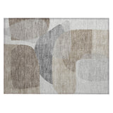 Addison Chantille ACN2121 Blocks Machine Made Transitional Taupe Rug
