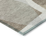 Addison Chantille ACN2121 Blocks Machine Made Transitional Taupe Rug