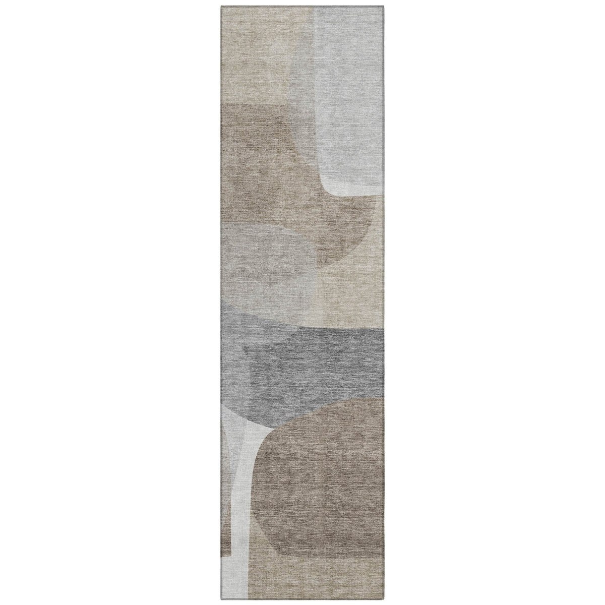 Addison Chantille ACN2121 Blocks Machine Made Transitional Taupe Rug