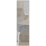 Addison Chantille ACN2121 Blocks Machine Made Transitional Taupe Rug