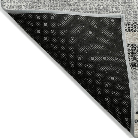 Addison Chantille ACN2122 Stripes Machine Made Transitional Black Rug