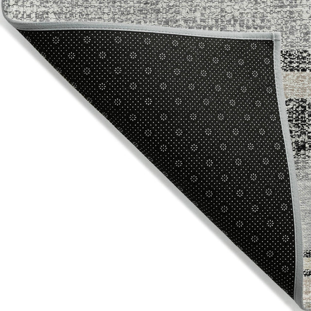 Addison Chantille ACN2122 Stripes Machine Made Transitional Black Rug
