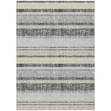 Addison Chantille ACN2122 Stripes Machine Made Transitional Black Rug