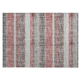 Addison Chantille ACN2122 Stripes Machine Made Transitional Burgundy Rug