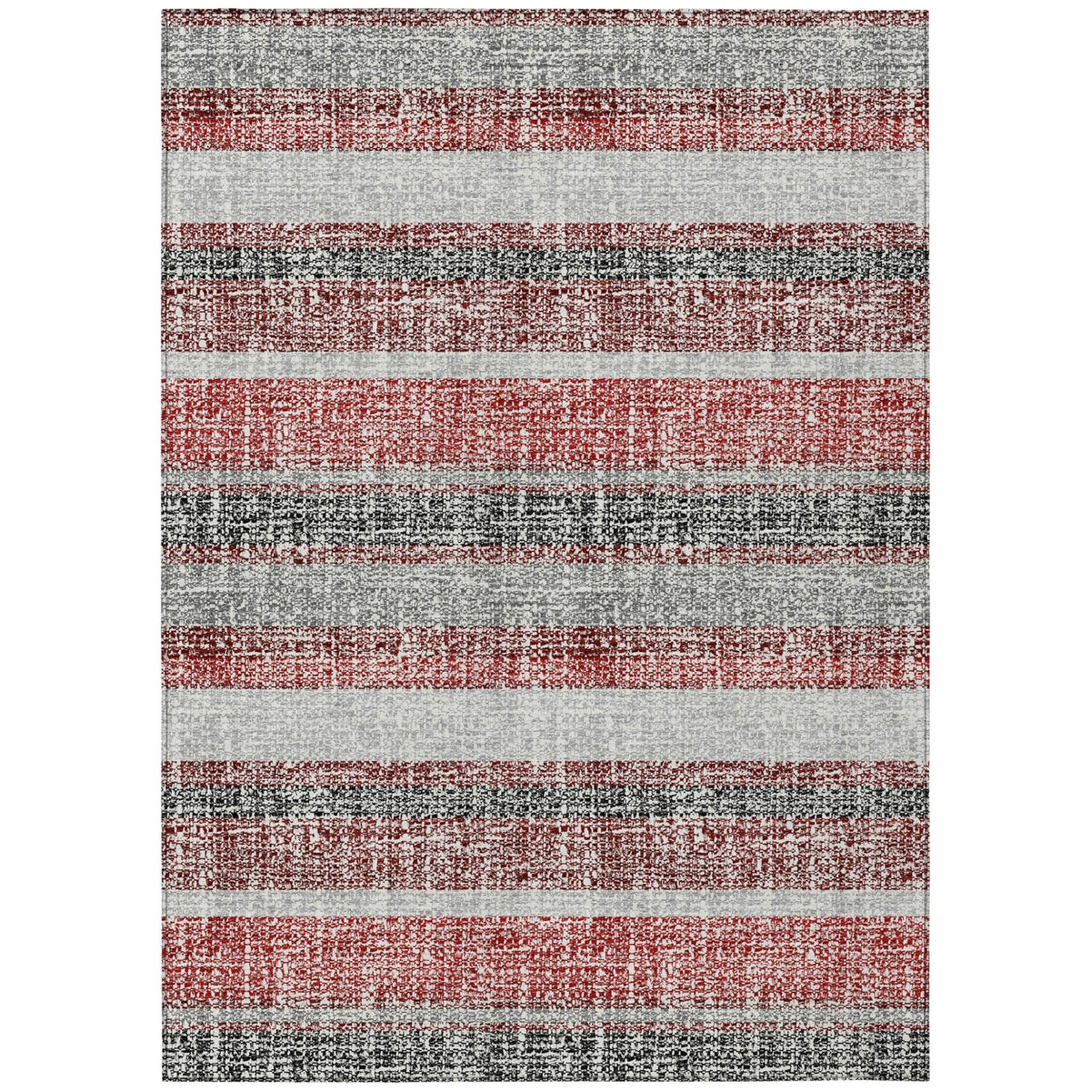 Addison Chantille ACN2122 Stripes Machine Made Transitional Burgundy Rug