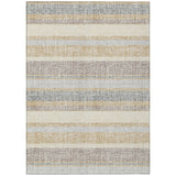 Addison Chantille ACN2122 Stripes Machine Made Transitional Gold Rug