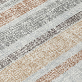 Addison Chantille ACN2122 Stripes Machine Made Transitional Gray Rug
