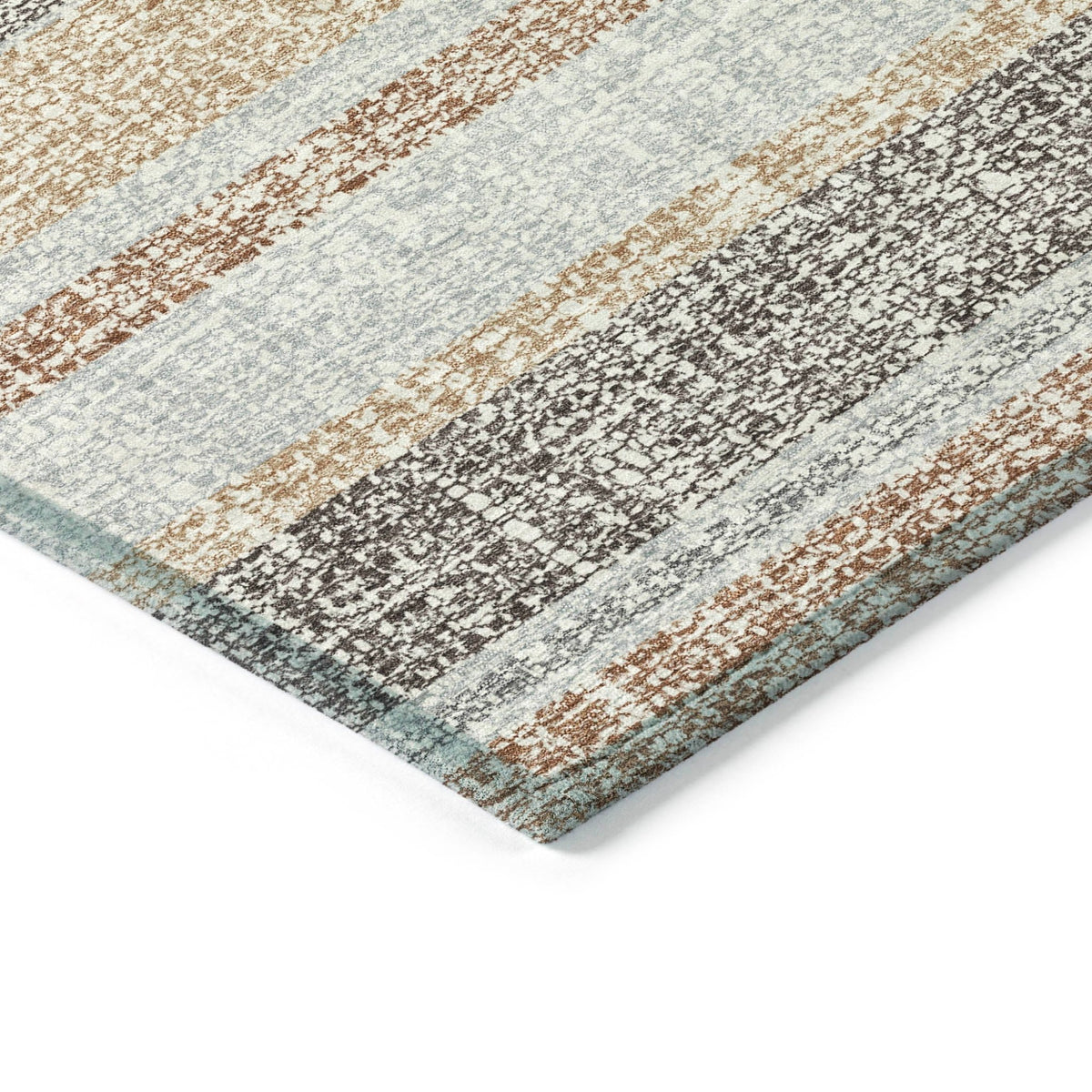 Addison Chantille ACN2122 Stripes Machine Made Transitional Gray Rug