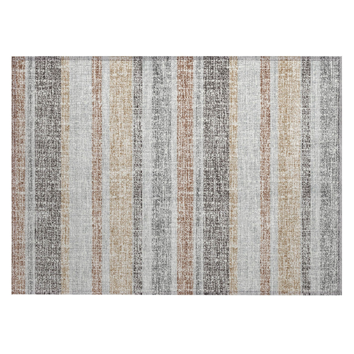 Addison Chantille ACN2122 Stripes Machine Made Transitional Gray Rug