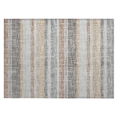 Addison Chantille ACN2122 Stripes Machine Made Transitional Gray Rug