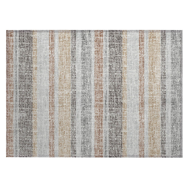 Addison Chantille ACN2122 Stripes Machine Made Transitional Gray Rug