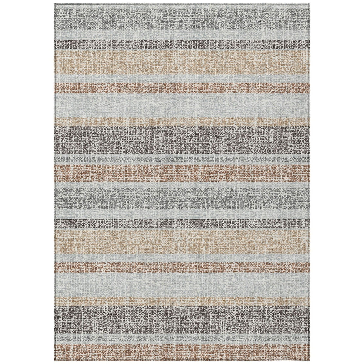 Addison Chantille ACN2122 Stripes Machine Made Transitional Gray Rug