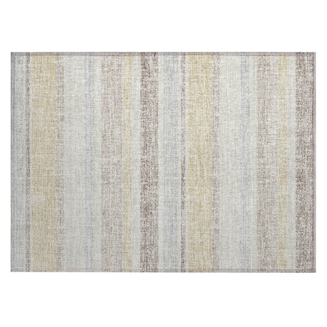 Addison Chantille ACN2122 Stripes Machine Made Transitional Ivory Rug