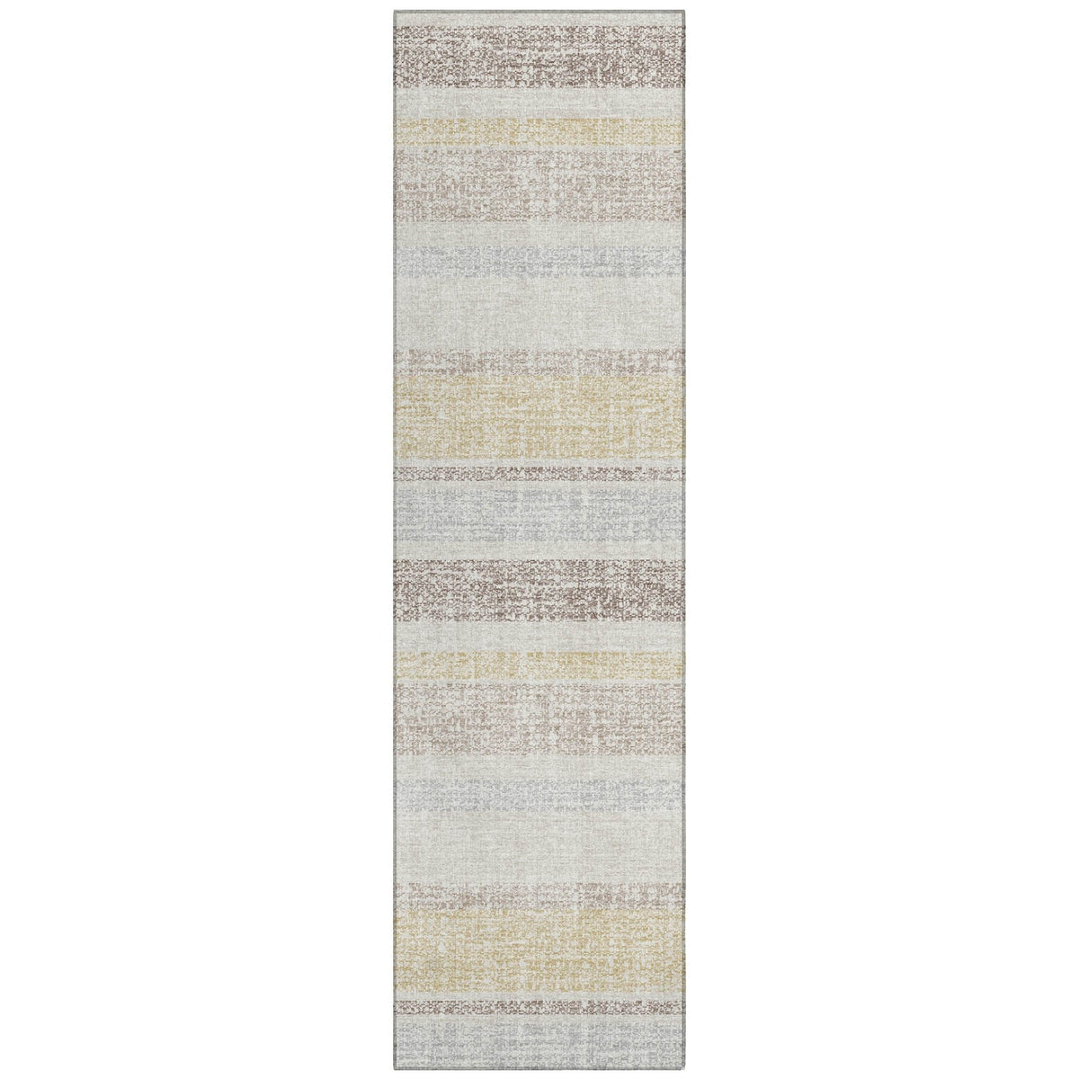 Addison Chantille ACN2122 Stripes Machine Made Transitional Ivory Rug