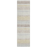 Addison Chantille ACN2122 Stripes Machine Made Transitional Ivory Rug