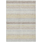 Addison Chantille ACN2122 Stripes Machine Made Transitional Ivory Rug