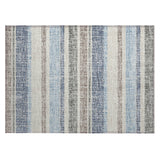 Addison Chantille ACN2122 Stripes Machine Made Transitional Navy Rug