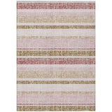 Addison Chantille ACN2122 Stripes Machine Made Transitional Pink Rug