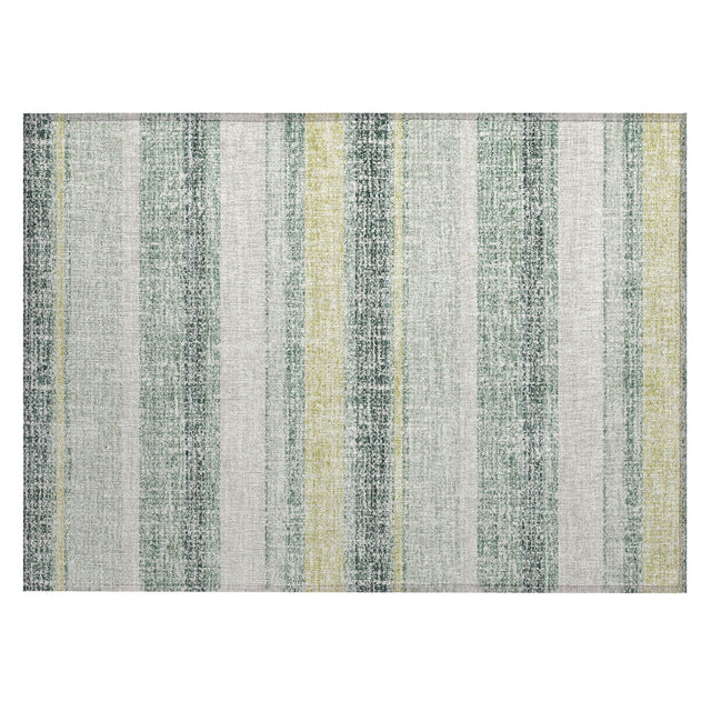 Addison Chantille ACN2122 Stripes Machine Made Transitional Seafoam Rug