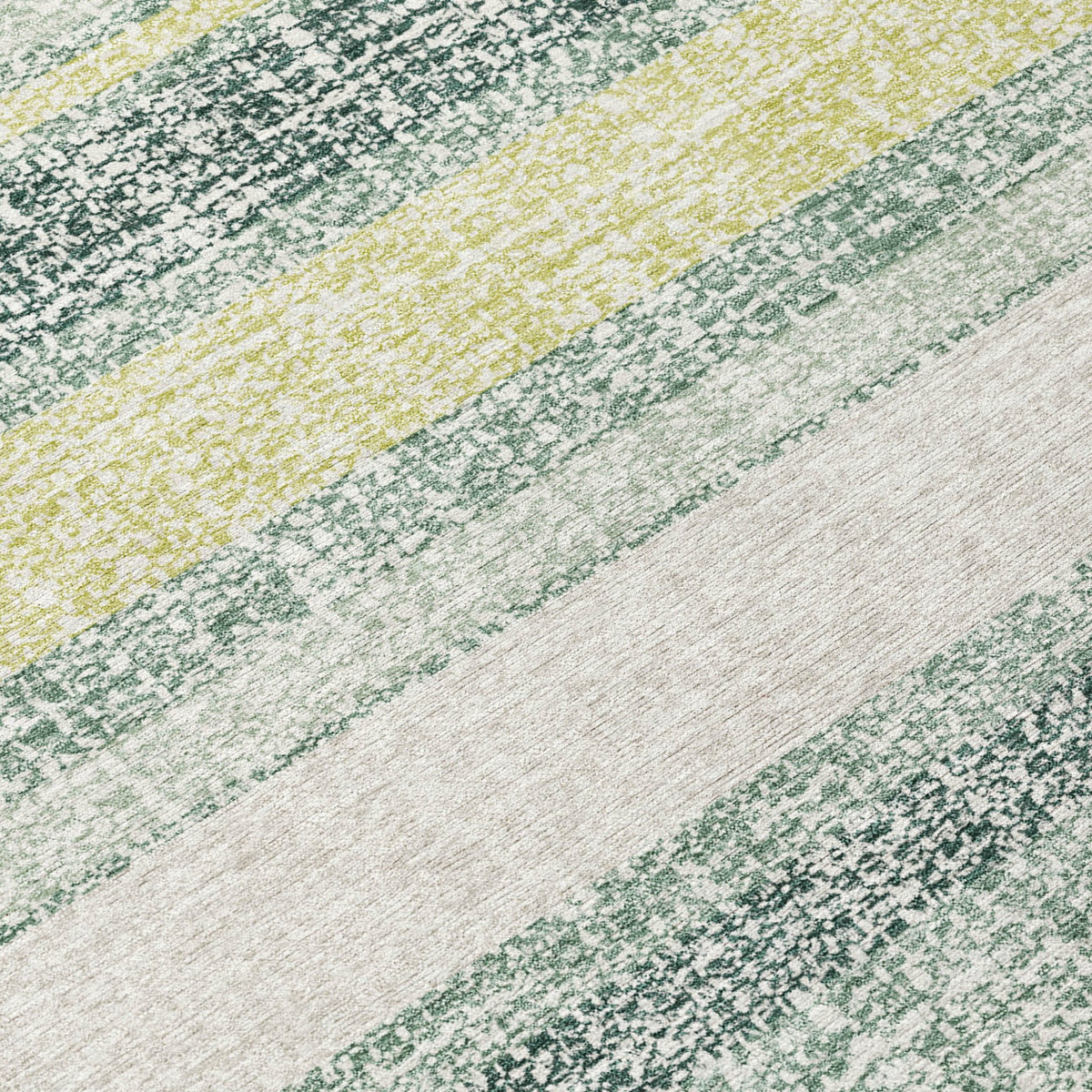 Addison Chantille ACN2122 Stripes Machine Made Transitional Seafoam Rug
