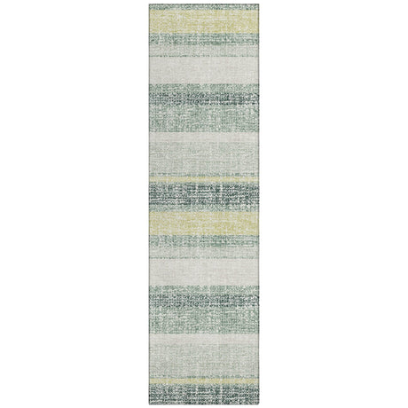 Addison Chantille ACN2122 Stripes Machine Made Transitional Seafoam Rug