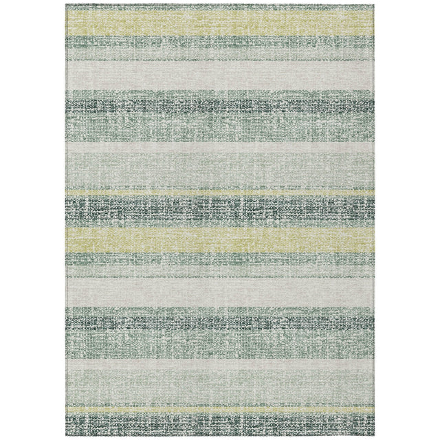 Addison Chantille ACN2122 Stripes Machine Made Transitional Seafoam Rug