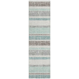Addison Chantille ACN2122 Stripes Machine Made Transitional Teal Rug