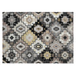 Addison Chantille ACN2123 Ethnic Machine Made Transitional Black Rug