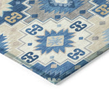 Addison Chantille ACN2123 Ethnic Machine Made Transitional Blue Rug