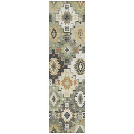 Addison Chantille ACN2123 Ethnic Machine Made Transitional Fern Rug