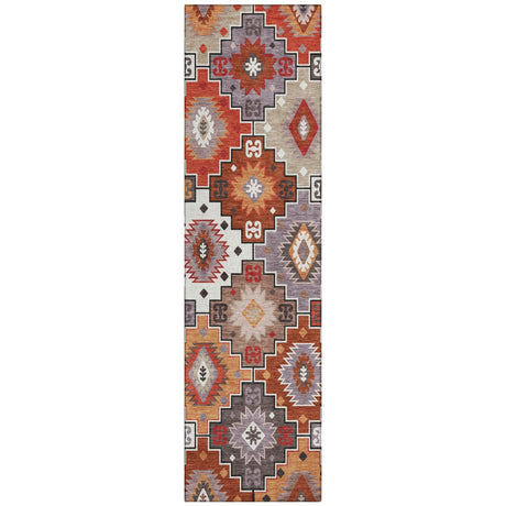 Addison Chantille ACN2123 Ethnic Machine Made Transitional Paprika Rug
