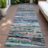 Addison Chantille ACN2125 Stripes Machine Made Transitional Blue Rug