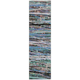 Addison Chantille ACN2125 Stripes Machine Made Transitional Blue Rug