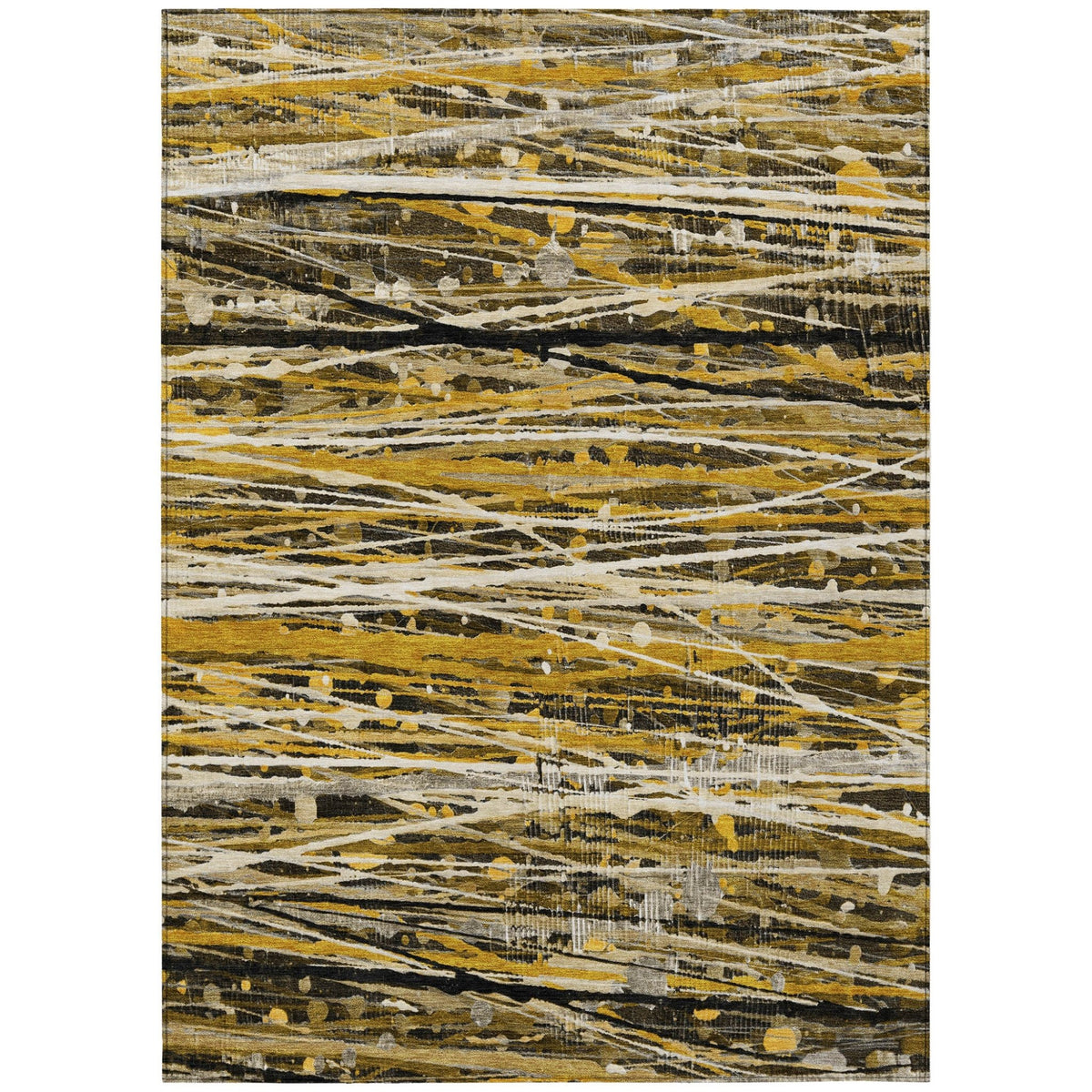 Addison Chantille ACN2126 Stripes Machine Made Transitional Brown Rug