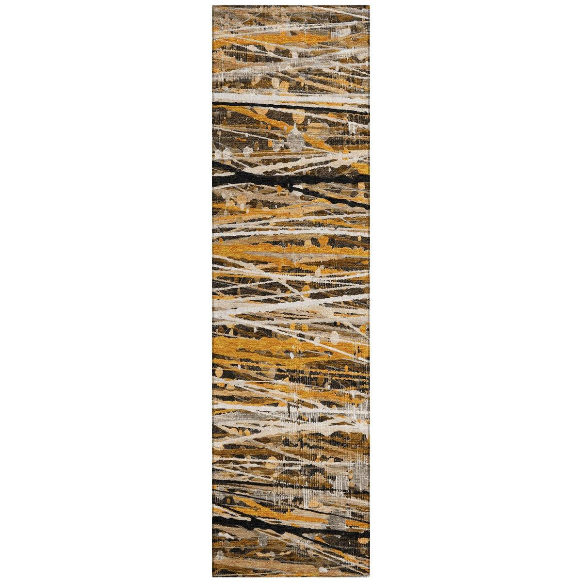 Addison Chantille ACN2126 Stripes Machine Made Transitional Copper Rug