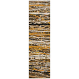 Addison Chantille ACN2126 Stripes Machine Made Transitional Copper Rug