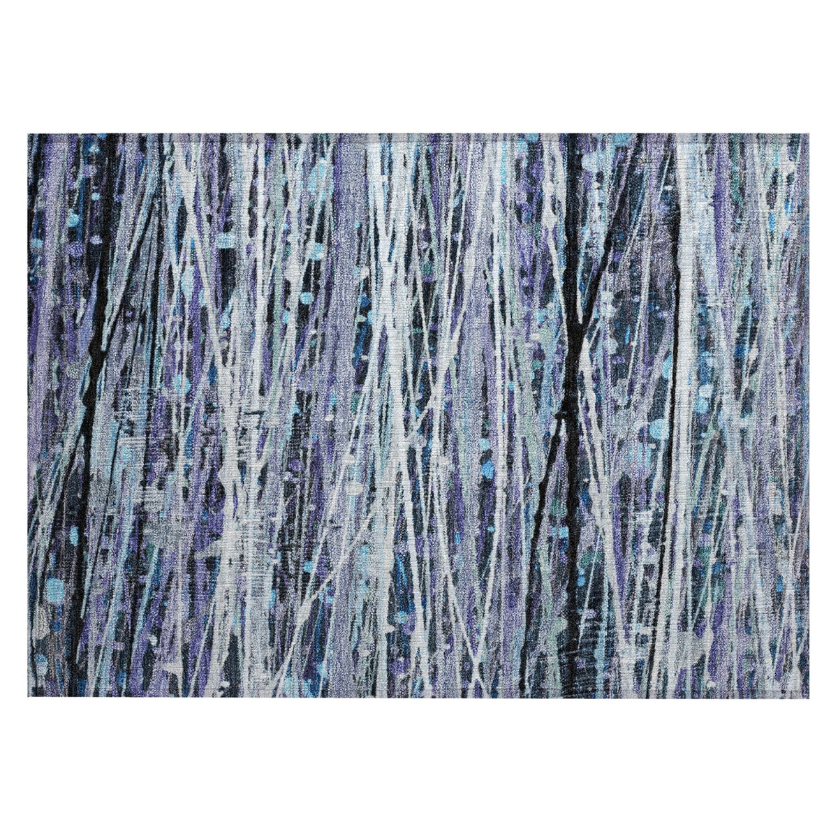 Addison Chantille ACN2126 Stripes Machine Made Transitional Purple Rug